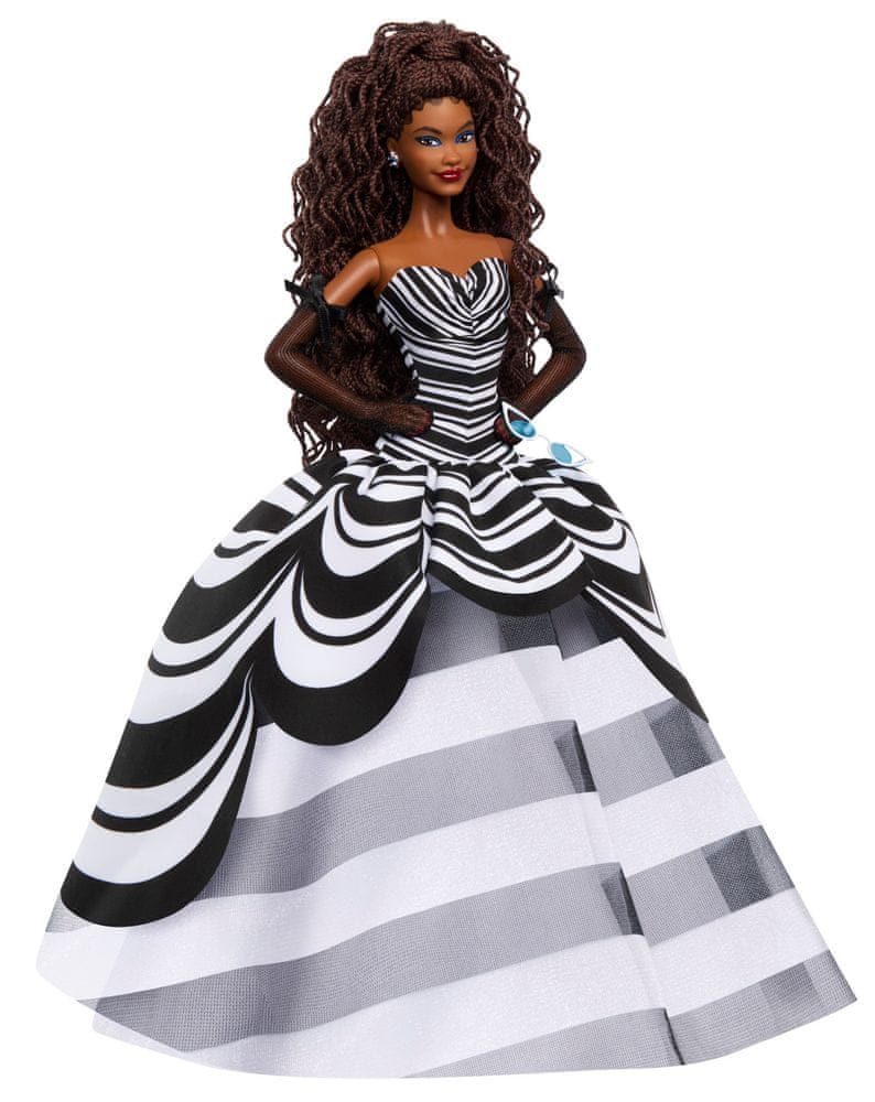 Mattel Barbie Panenka 65. výročí hnědovláska HRM59